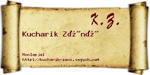 Kucharik Zénó névjegykártya